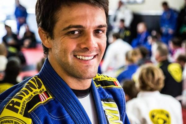 Head instructor Robson Moura is ready to meet and train with you - come on in!