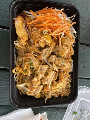 Pad Thai was very delicious. Even had enough for a leftover meal!