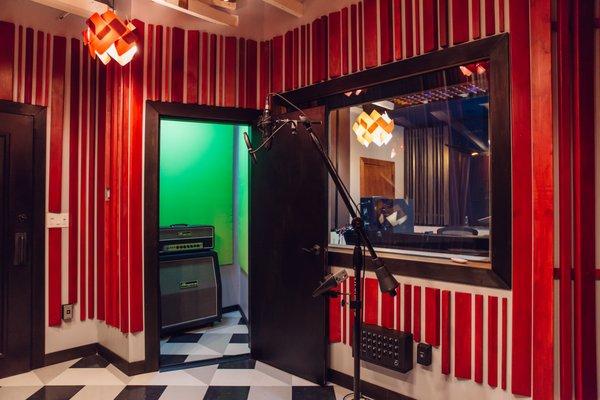 Studio B Vocal Room and Amp Booth