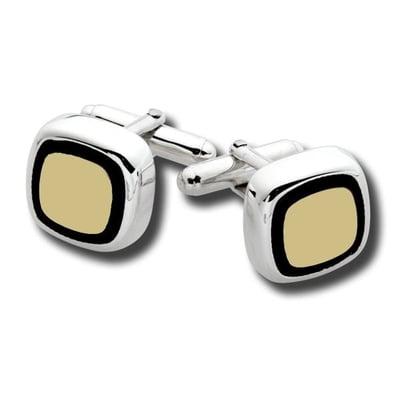 Metro Cufflink with 18K gold