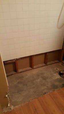 Removed tub