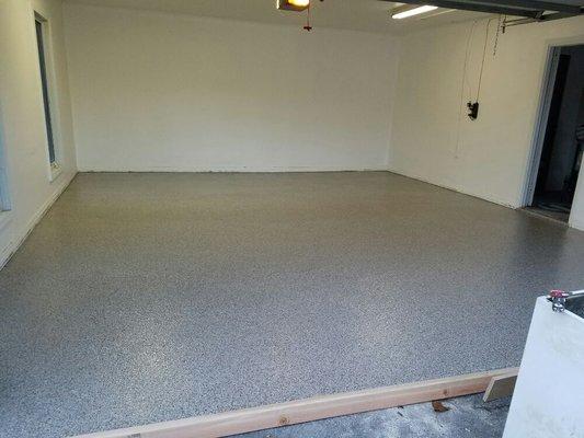 Garage Epoxy Color Flake Floors. Easy to clean looks like granite many colors to choose