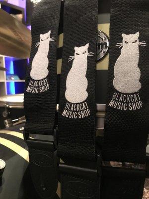 Embroidered Custom guitar straps from BJs