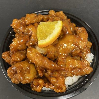 Orange Chicken Rice Bowl