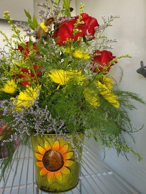 Flowers in the cooler or made to order. We deliver.