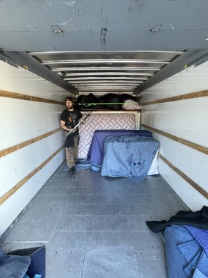 Loading items onto a moving truck