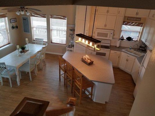 Kitchen and dining area