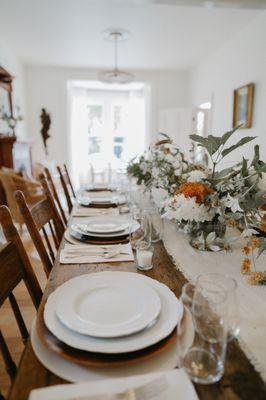 The possibilities for a beautiful dinner party are endless...