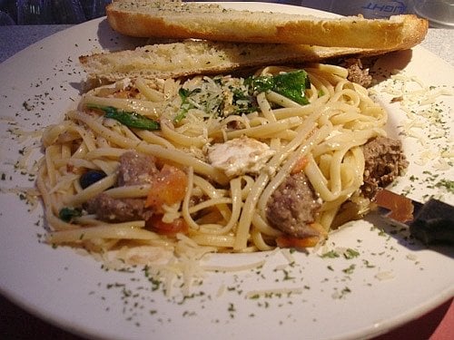 Steak Tips and Pasta