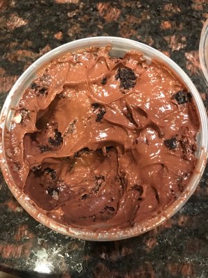 Yummy chocolate pudding with all kinds of goodies in it!