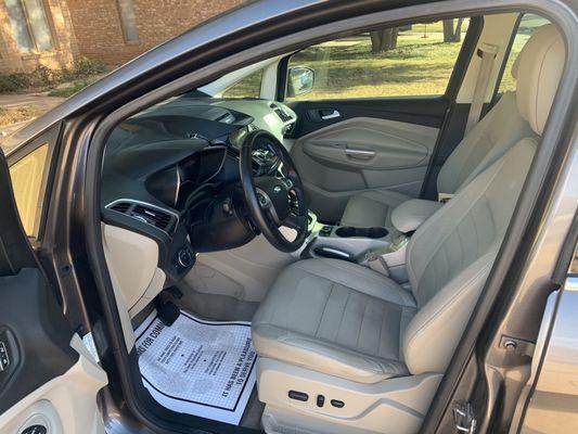 Interior of detailed car.