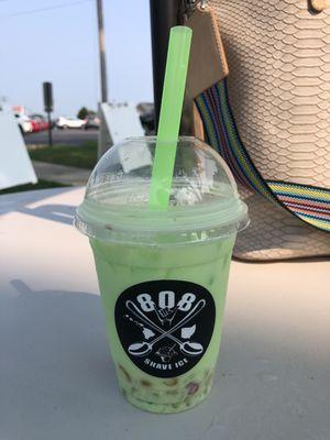 Honey dew bubble tea