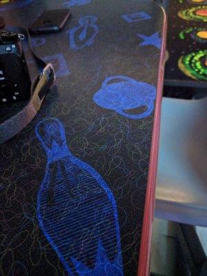 Cosmic bowling - table