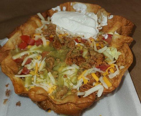 Caribbean taco salad