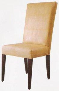 Parsons chair built and upholstered using cork fabric