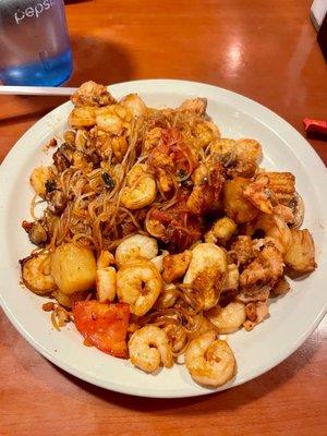 Seafood Combo from Mongolian grill