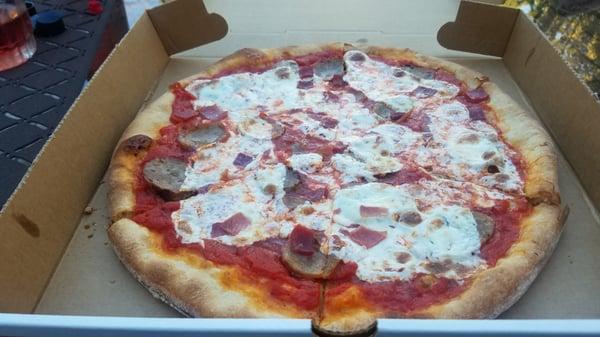 Rustico brick oven pie with sausage