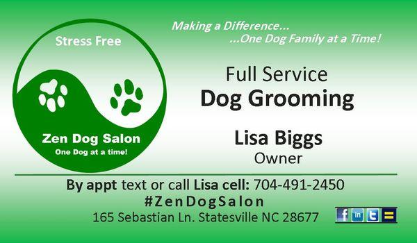 Stress free, kennel free, organic dog grooming here in Statesville, NC