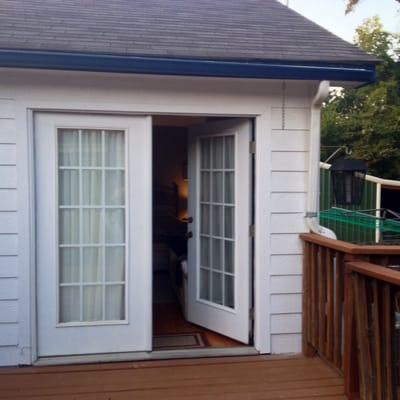 Deck cabin entrance