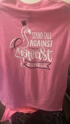 Breast cancer custom t-shirt