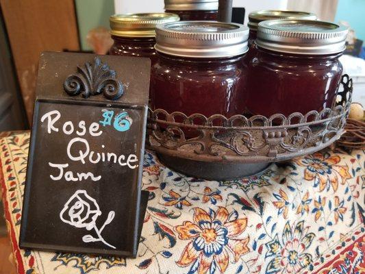 Just had a sample of the made-in-house Rose Quince Jam but I took home a jar to have on toast with tea.