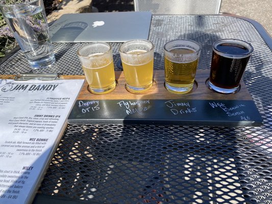 Nice flight of beers.