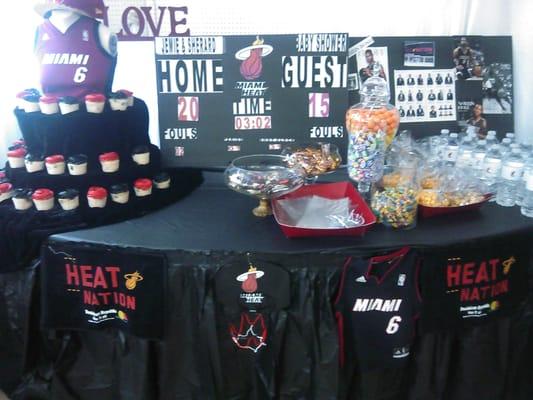 Miami heat baby shower