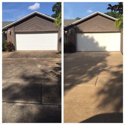 Improve curb appeal by cleaning up your driveway!