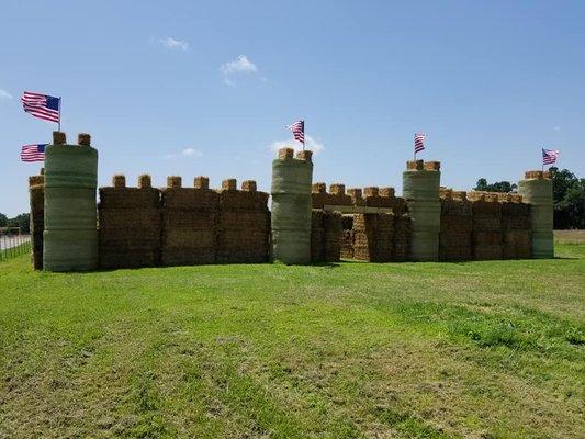 Giant Hay Bale Castle