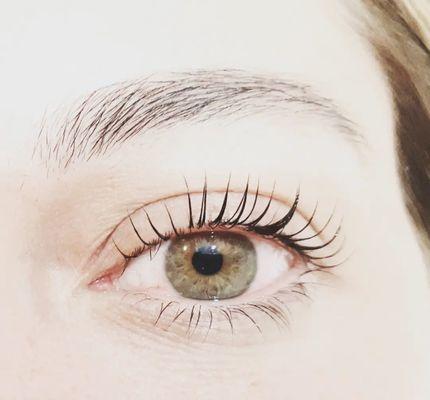 Keratin lash lift and tint