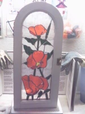 These poppies were for a front door.