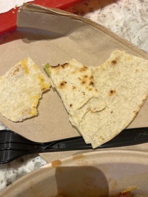 Quesadilla but where's the queso??