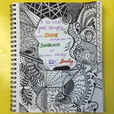 A zendoodle with one of our favorite quotes!