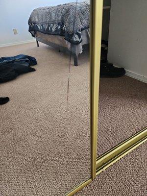 Broken mirror never fixed