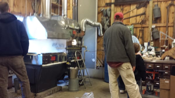 Small family-run sugar house that makes the maple syrup on premises.