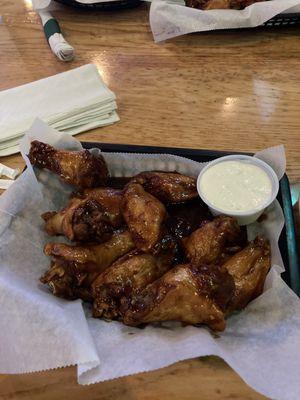 Spicy garlic teriyaki wings