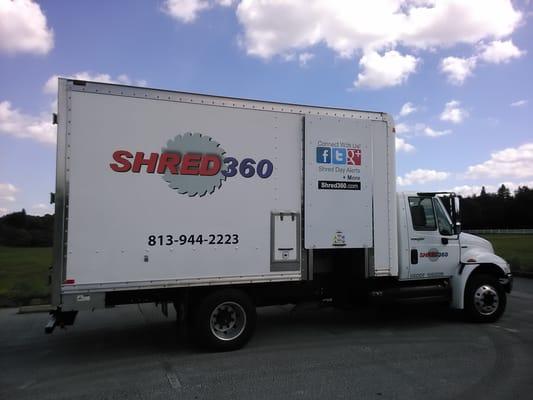 Shred360 mobile shred truck