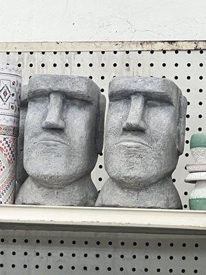 Easter island head pots