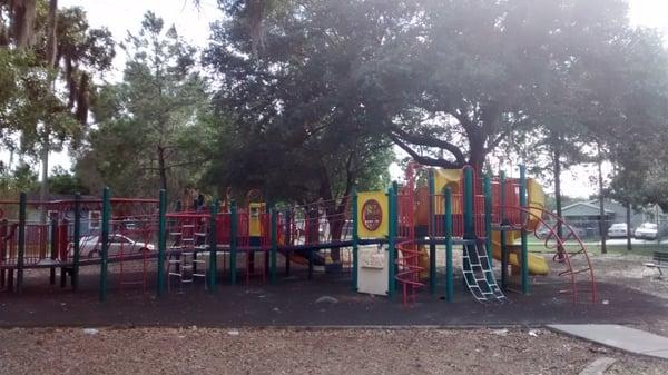 Jungle gym wide shot