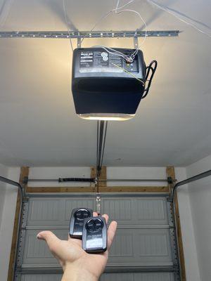 garage motor installation