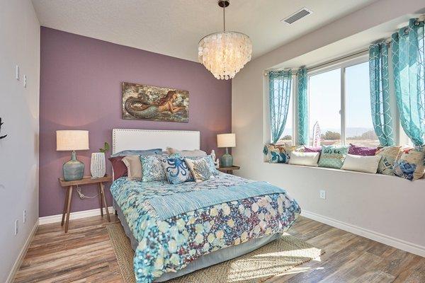 Bedroom #2 with Beautiful Bay Window (no additional charge).