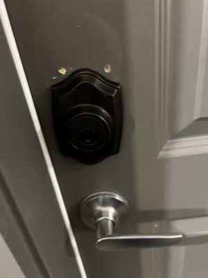 Deadbolt instillation