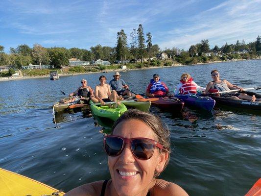 Kayaking with church family at Birch Bay!