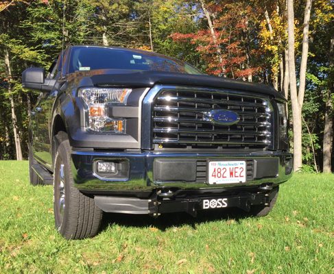 2016 Ford F-150 without BOSS plow attached.