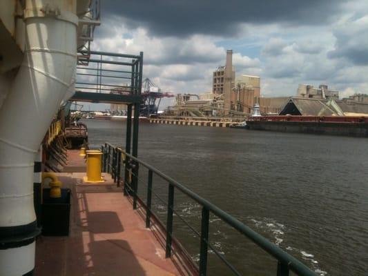 Fueling up the M/V Columbia in Theodore, Alabama