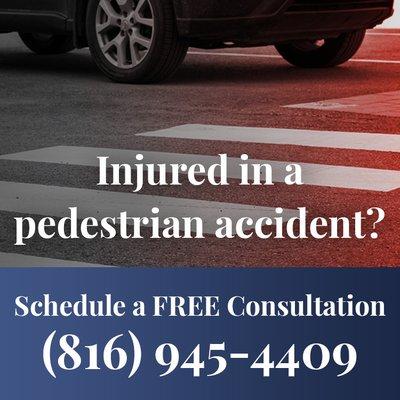 If you have been involved in a pedestrian accident contact me today. I have helped thousands of clients across the Kansas City metro.