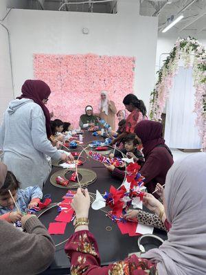 We also host arts and crafts workshops