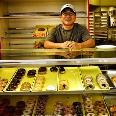 The owner and his heart warming smile and great donuts!! Thank you sir!