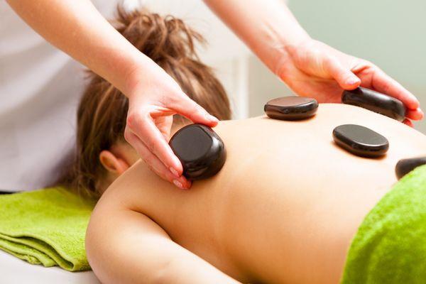 Hot stone massage provides the ultimate in relaxation.