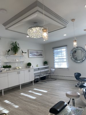 Inside the salon